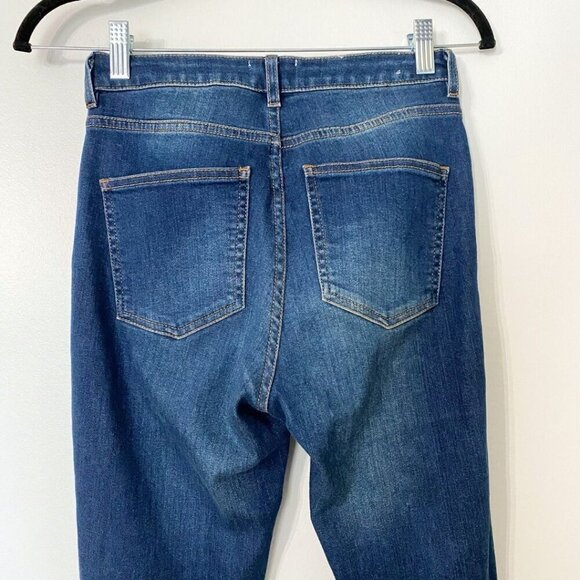 ACNE STUDIO PIN STORM MEDIUM WASH HIGH RISE SKINNY STRETCH JEANS - 27 - Picture 4 of 9